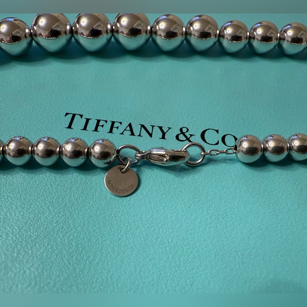 Tiffany&Co. HardWear Graduated Ball Bead Sterling Silver Necklace 16.25” - Picture 8 of 13